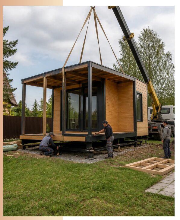 Дачные домики с террасой в Назарове на заказ и в аренду